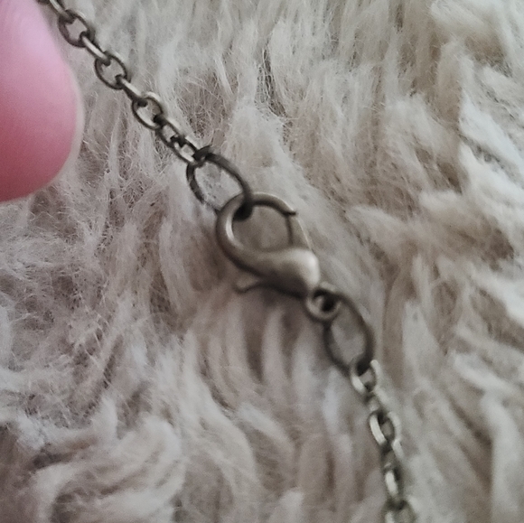 Blue and White Unicorn Cameo Pendant Necklace - Picture 3 of 7